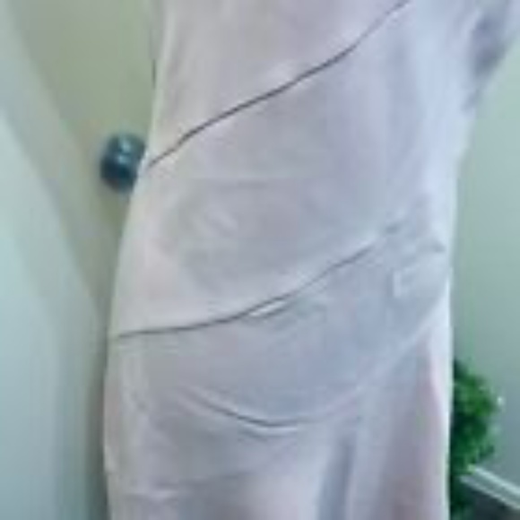 THEORY Blush Pink Fit & Flare Stretch Dress Sleeveless Lined 12 - Picture 5 of 10